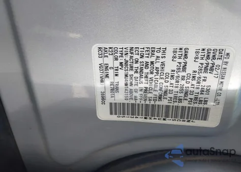 2017 Infiniti Qx70 z USA, uszkodzony, nr VIN JN8CS1MU4HM143150